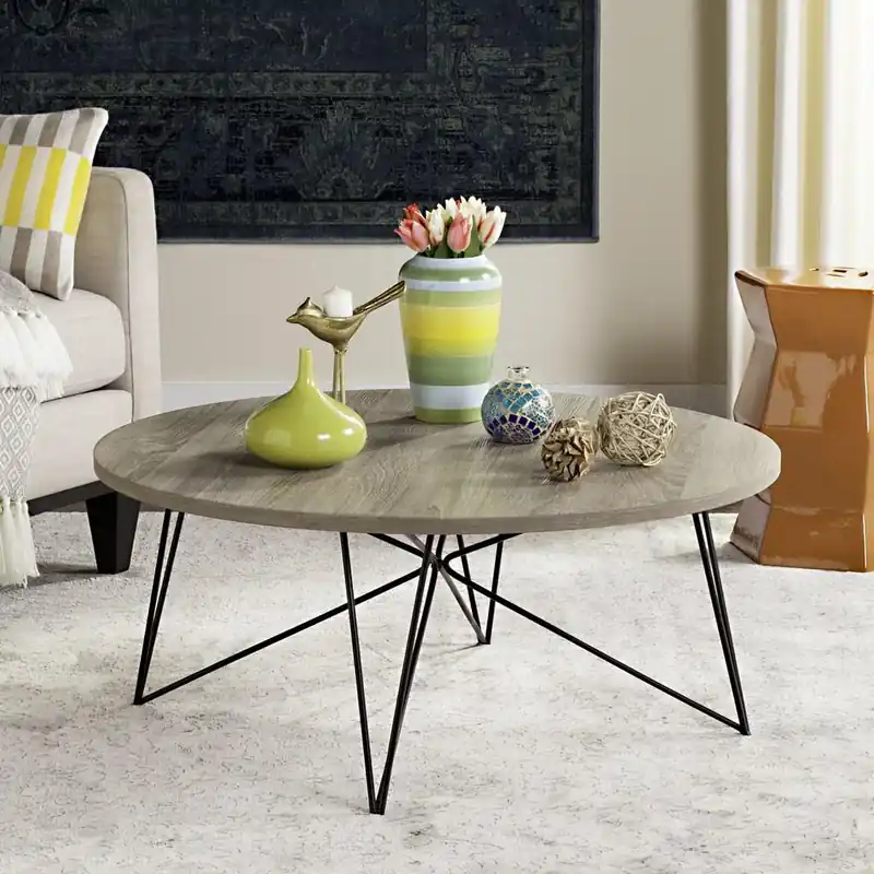 Safavieh Maris Retro Mid Century Wood Coffee Table - Light Brown Certified