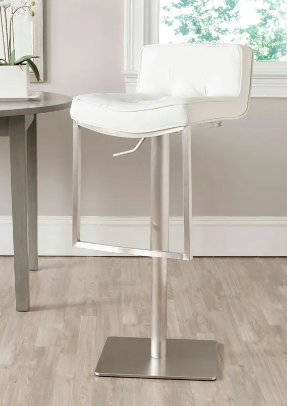 Buy Direct Safavieh Newman Swivel Bar Stool - White