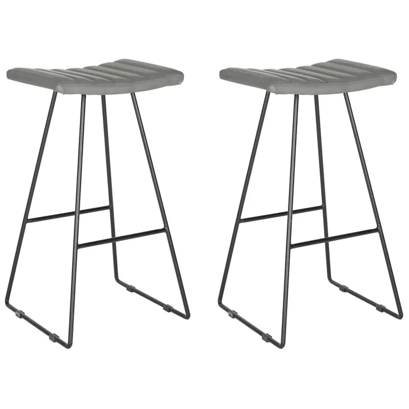 Safavieh Akito Bar Stool Set Of 2 - Gray Markdown