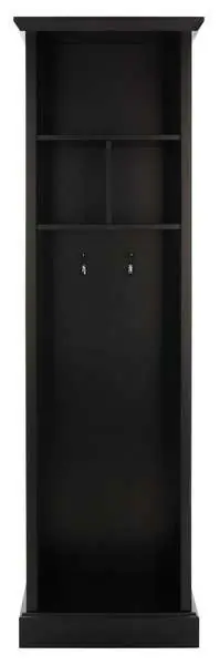 Safavieh Layli 4 Shelf 2 Hook Top Storage Hall Tree - Black Buy Online