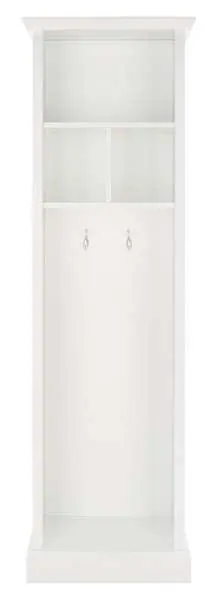 Exclusive Offer Safavieh Layli 4 Shelf 2 Hook Top Storage Hall Tree - White