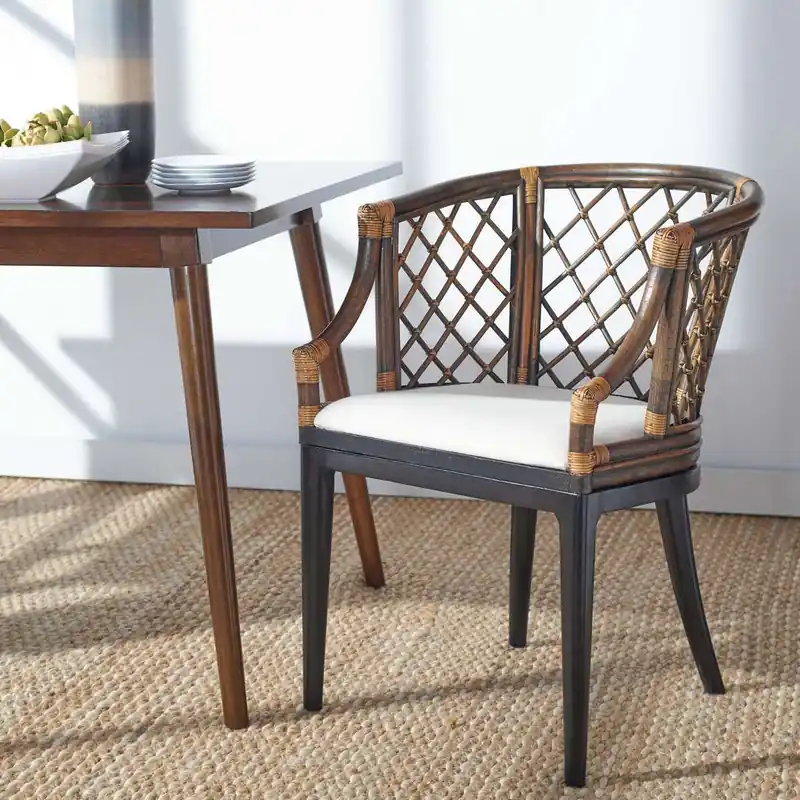 Fresh Stock Safavieh Carlotta Arm Chair - Natural Wash