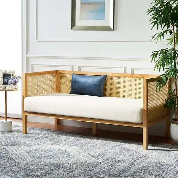 Hot Picks Safavieh Dune Rattan 3 Seater Sofa - Natural
