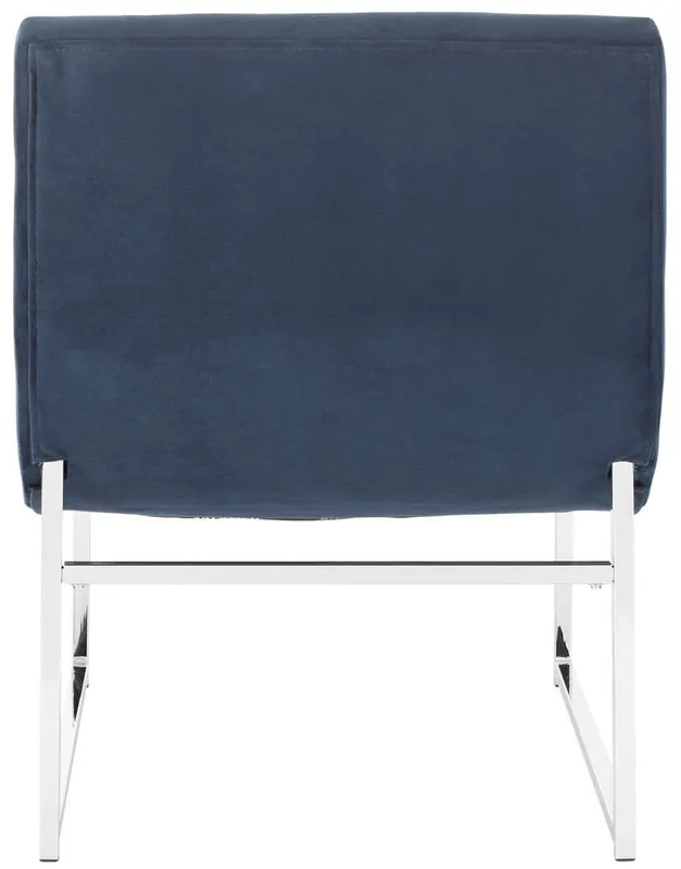 Safavieh Hadley Velvet Tufted Accent Chair - Navy Velvet Bargain