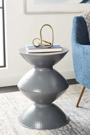 Weekend Sale Safavieh Guildsman Metal Table Stool - Dark Gray