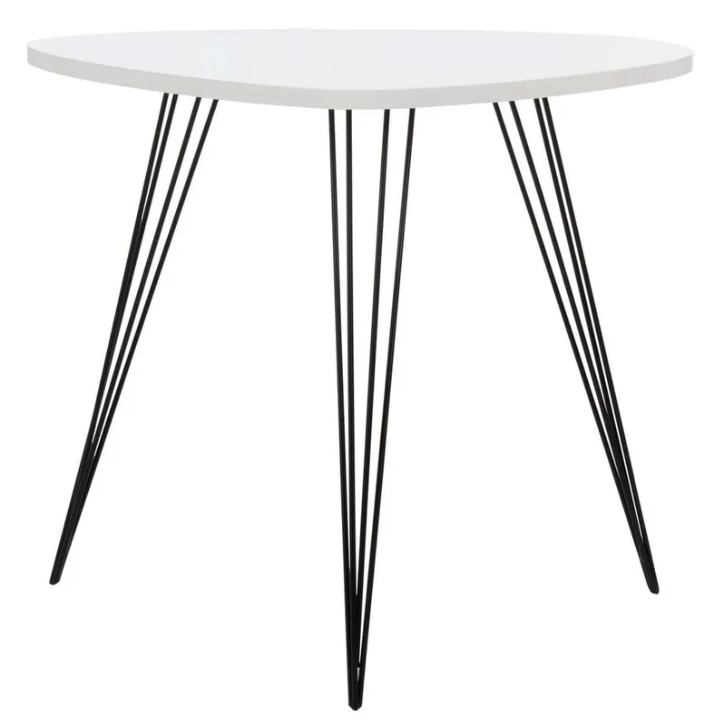 Safavieh Wynton Retro Mid Century Lacquer End Table - White Authentic