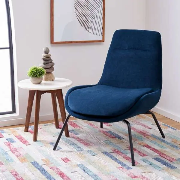 Safavieh Bridger Accent Chair - Navy Cheap