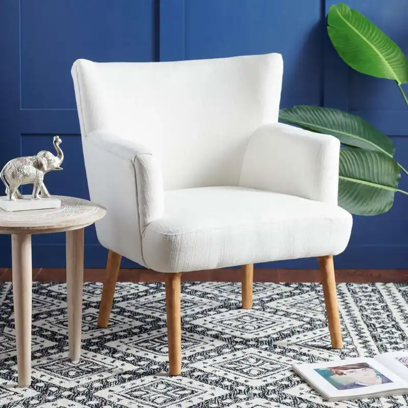 Worldwide Shipping Safavieh Delfino Accent Chair - White