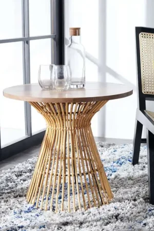 Weekend Sale Safavieh Whent Round Accent Table - Natural