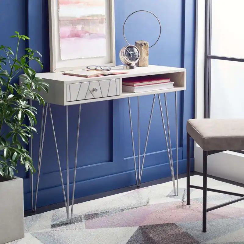 Certified Safavieh Marigold Desk - White Wash