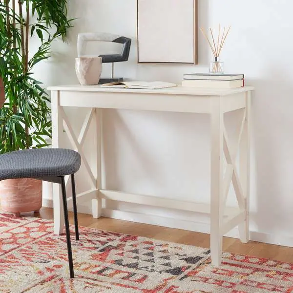 Safavieh Kaytee Desk - Distressed White Big Sale