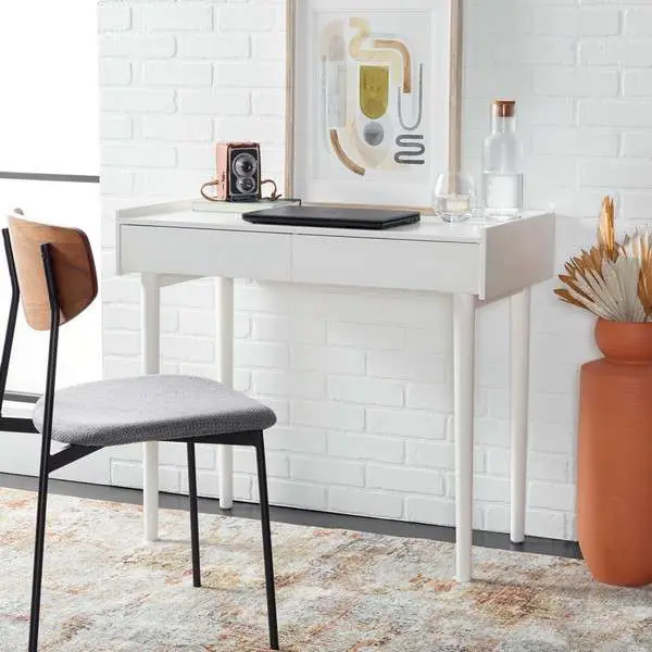 Trusted Brand Safavieh Henley 2 Drawer Desk - Antique White