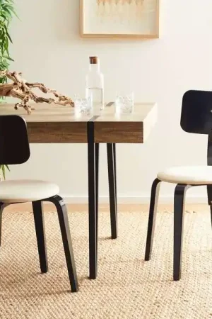 Top Pick Safavieh Jo Upholstered Stackable Dining Chair Set Of 2 - Black