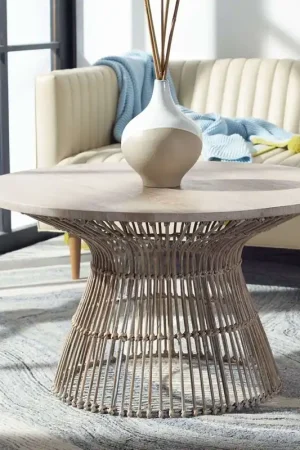 Weekend Sale Safavieh Whent Round Coffee Table - Gray White Wash