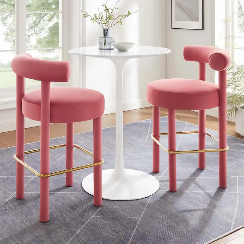 Toulouse Performance Velvet Bar Stool - Set of 2 By Modway - EEI-6710 Direct From Manufacturer