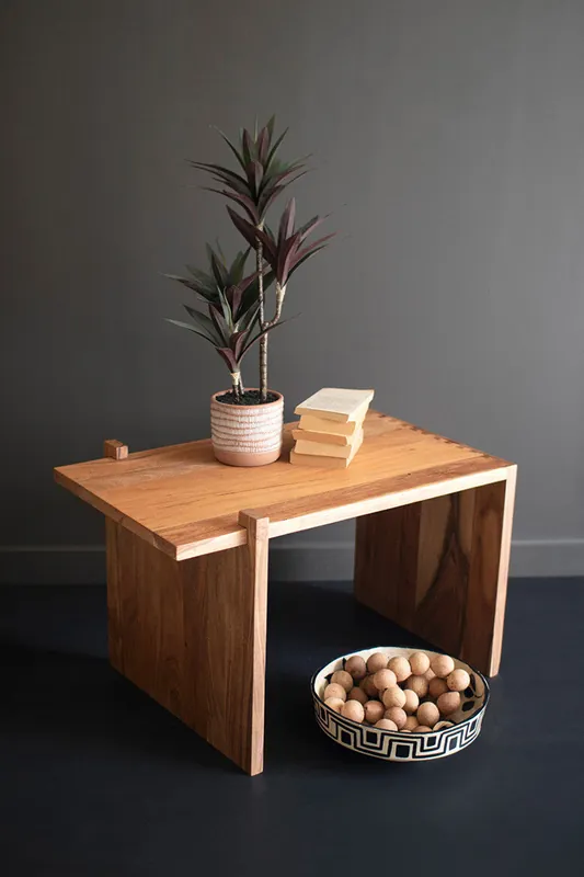 Time-Limited Acacia Wood Adjustable Coffee Table By Kalalou