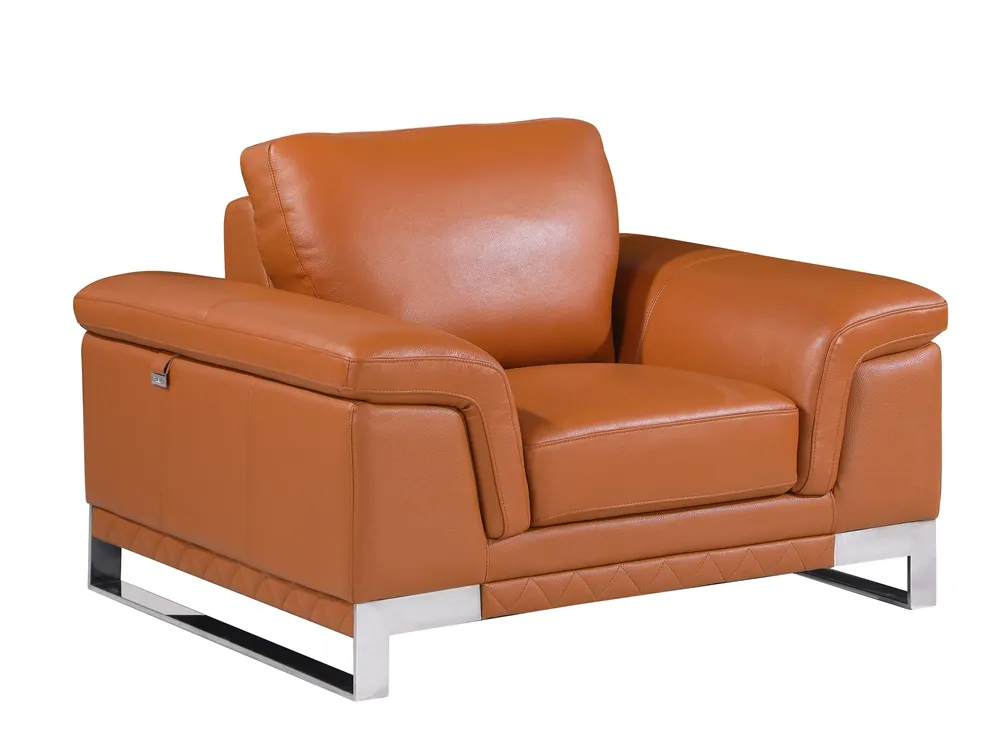 Don’t Miss Out 32" Camel Lovely Leather Chair By Homeroots