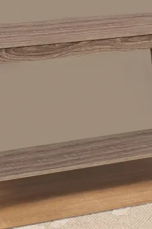 15.75" X 42" X 22.5" Dark Taupe Particle Board Laminate TV Stand By Ho Place Order
