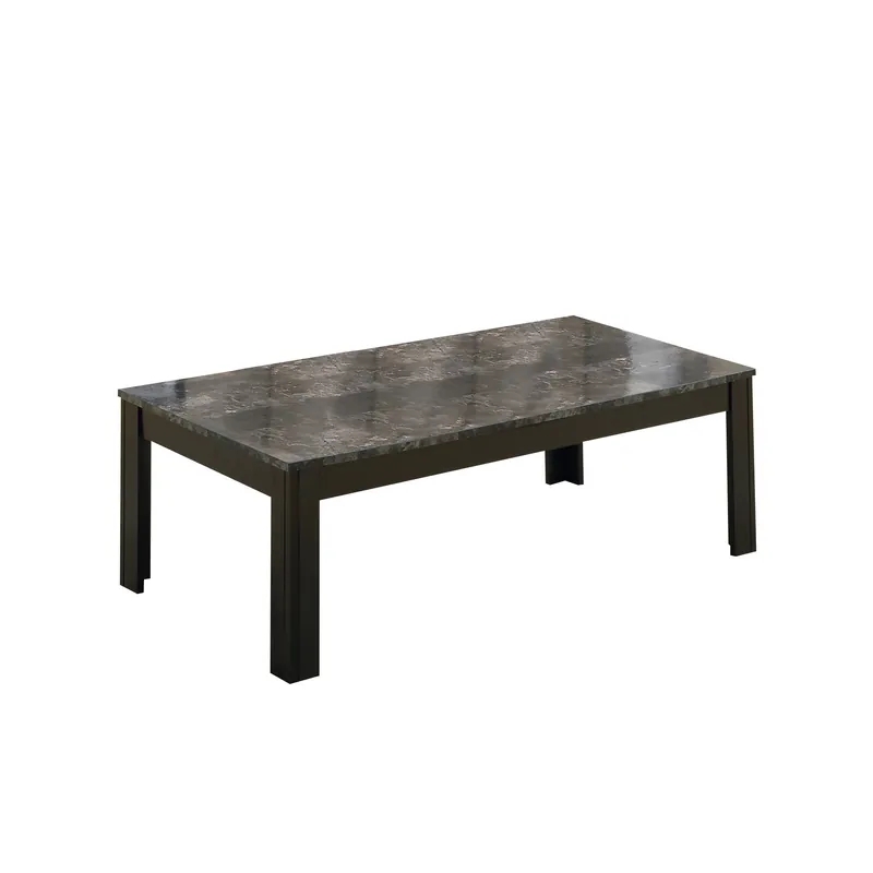 No Minimum Order Black Grey Marble-Look Top Table Set - 3Pcs Set By Homeroots