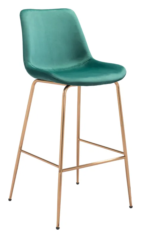 43" Green Steel Low Back Chair With Footrest By Homeroots Special Offer