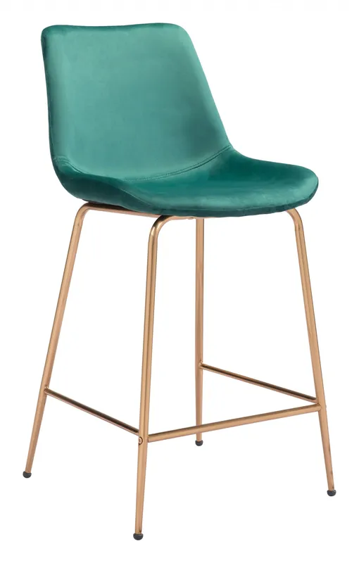 Trusted Brand 39" Green Steel Low Back Chair With Footrest By Homeroots