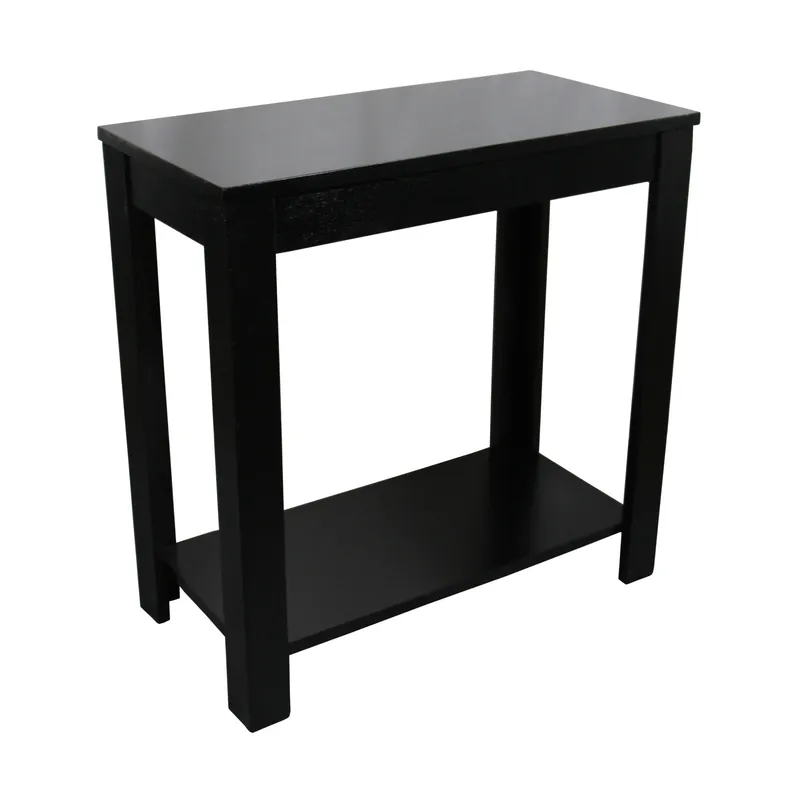 While Supplies Last 24" Black End Table With Shelf By Homeroots