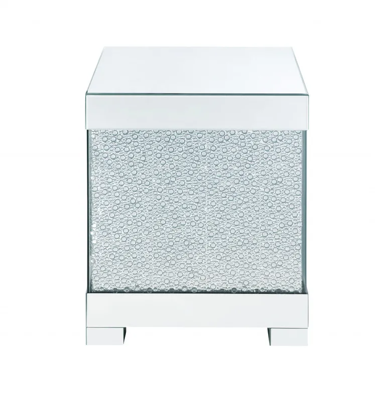 24" Mirrored Square End Table By Homeroots In Demand