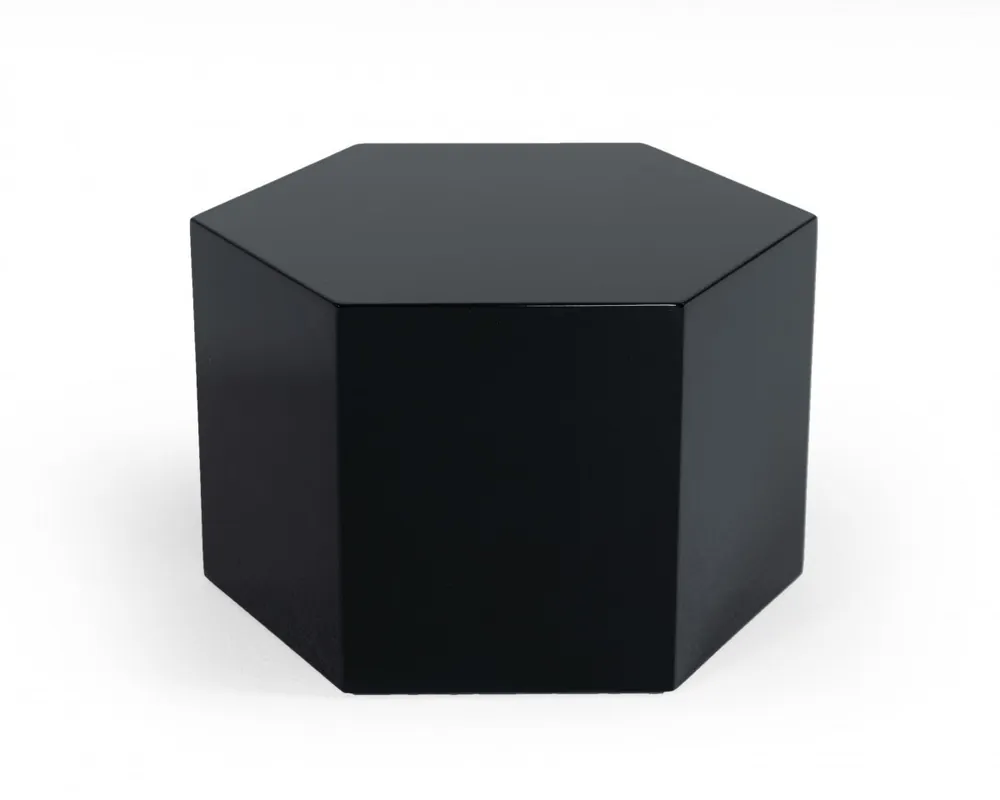 9" Black Hexagon End Table With By Homeroots Super Sale