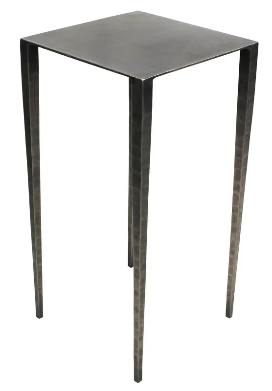 24" Nickel Iron Square End Table By Homeroots Special Offer