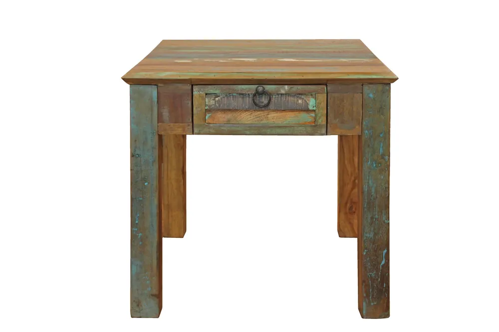 24" Brown Solid Wood Square End Table With Drawer By Homeroots Free Returns