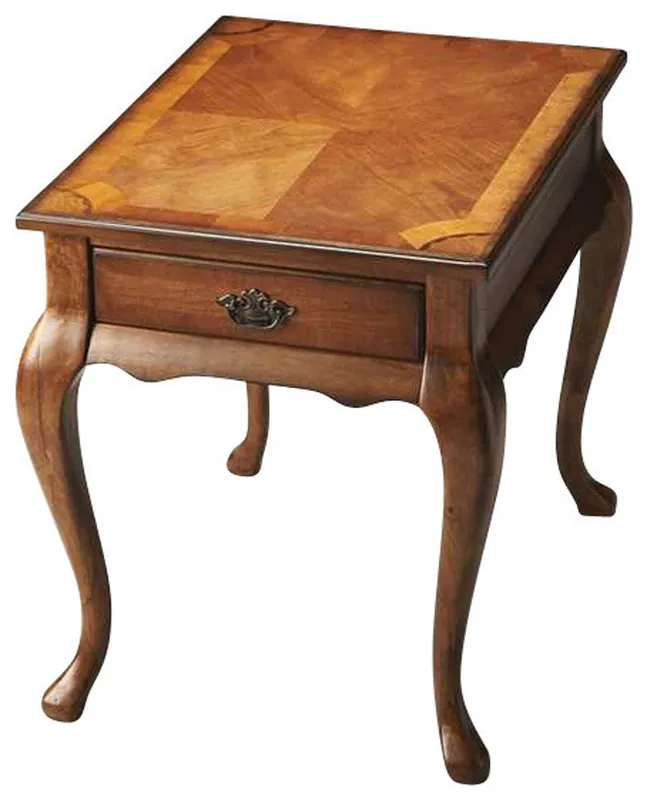 Limited Offer 25" Medium Brown Solid And Manufactured Wood Rectangular End Table Wit