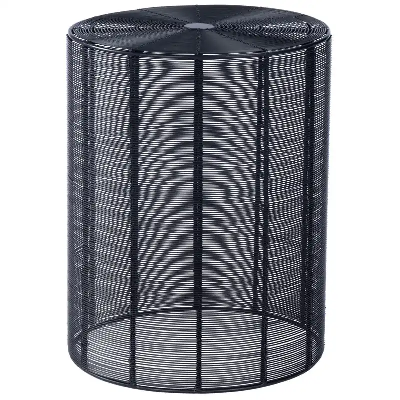 18" Black Round Wire End End Table By Homeroots Trusted Brand