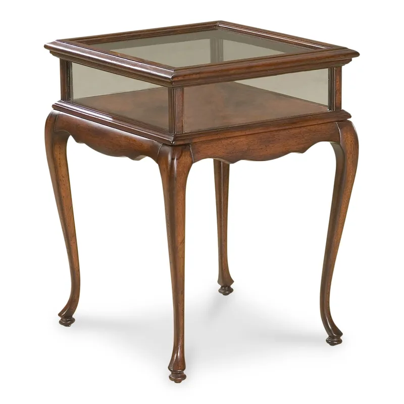 25" Dark Brown Glass Rectangular End Table By Homeroots Trending