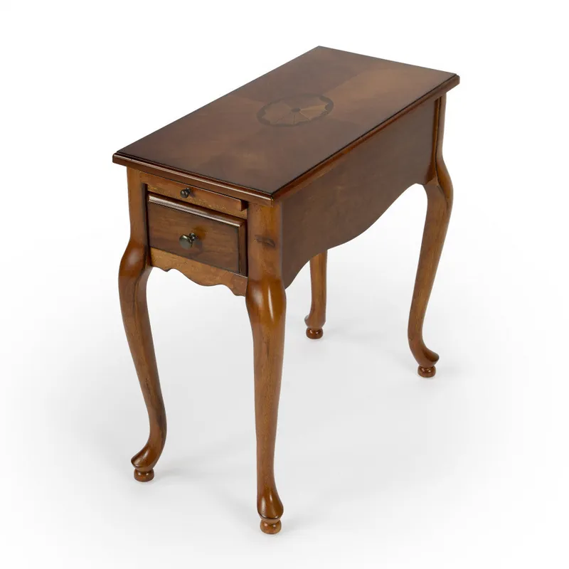 Weekend Sale 25" Brown Solid And Manufactured Wood Rectangular End Table With Drawe