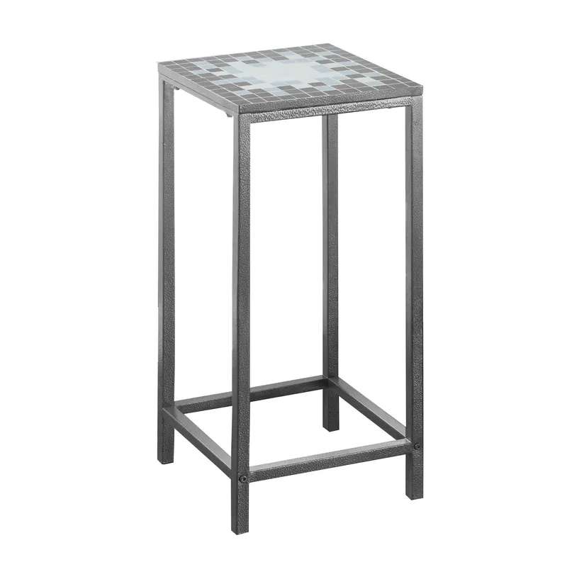 Cheap 28" Grey Tile End Table By Homeroots