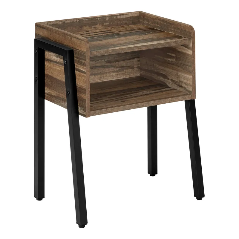 Big Sale 23" Black And Brown End Table With Shelf By Homeroots