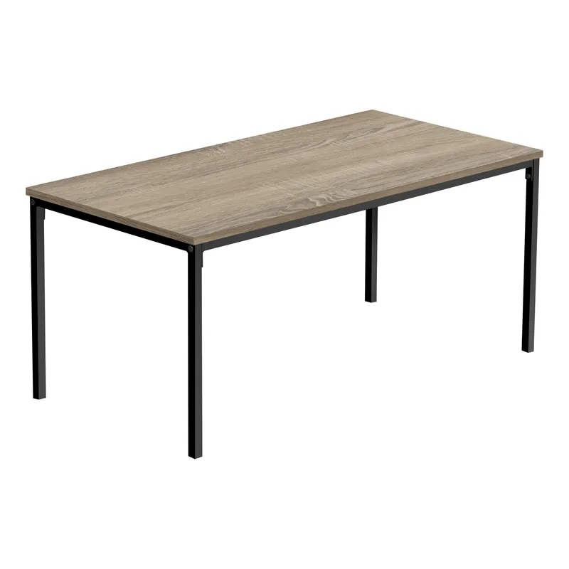 40" Dark Taupe And Black Rectangular Coffee Table By Homeroots Best Price