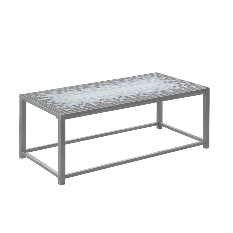 No Minimum Order 42" Grey Rectangular Coffee Table By Homeroots