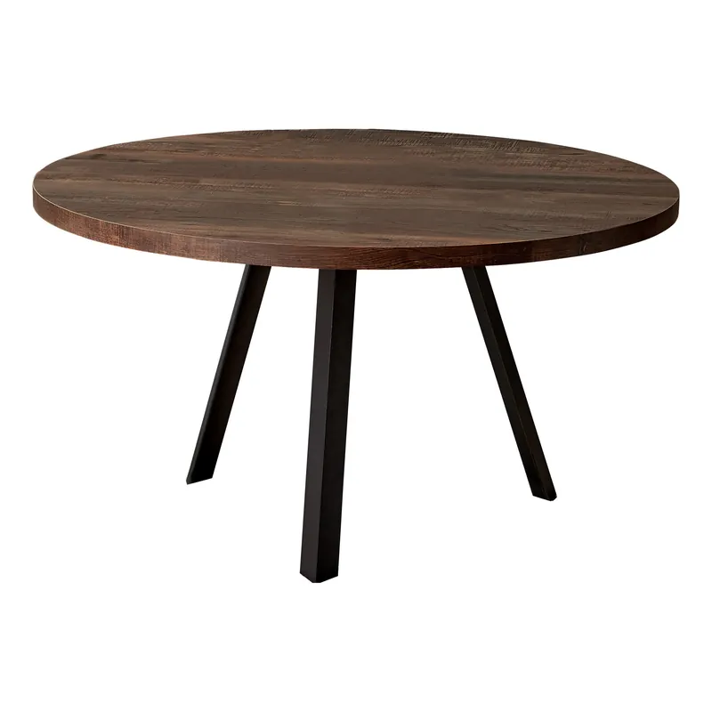 36" Brown And Black Round Coffee Table By Homeroots Discount