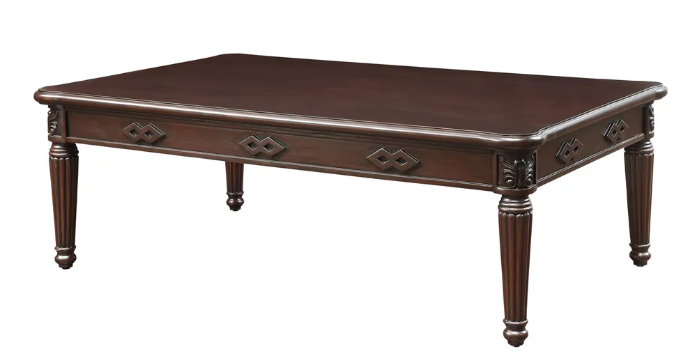 Warranty Included 59" Espresso Solid Wood Rectangular Coffee Table By Homeroots