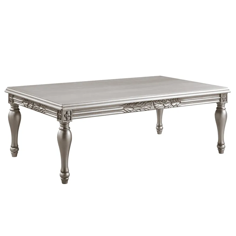 Buy Today 24" Platinum Manufactured Wood Rectangular Coffee Table By Homeroots