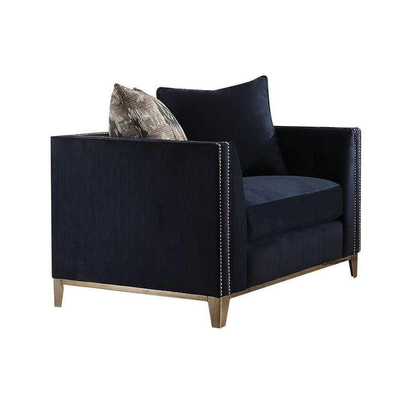 Today Only 44" Black Tufted Arm Chair By Homeroots
