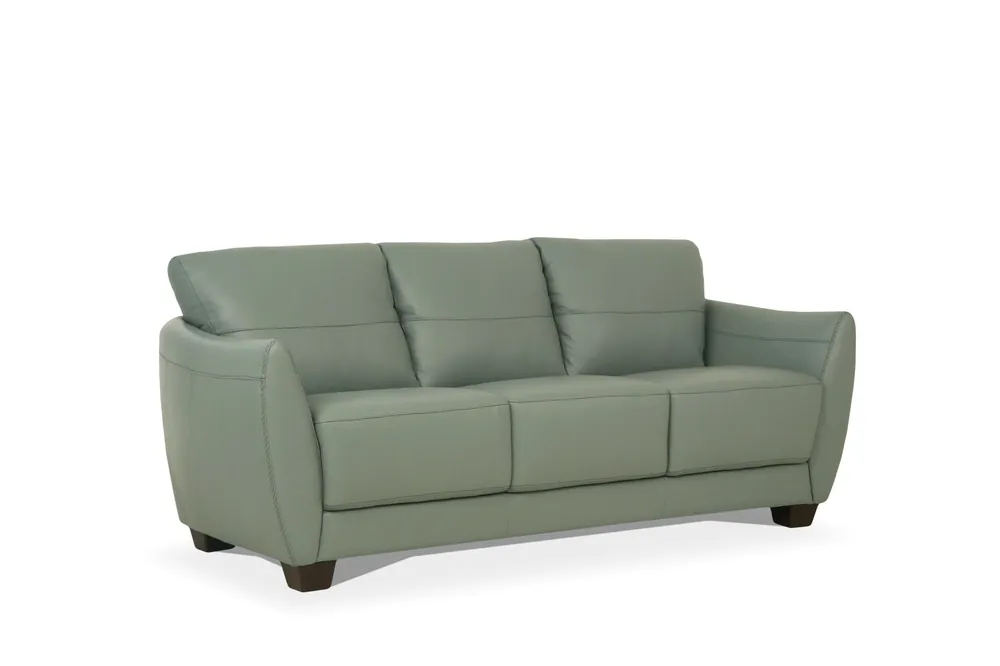 Instant Buy 79" Watery Leather And Black Sofa By Homeroots