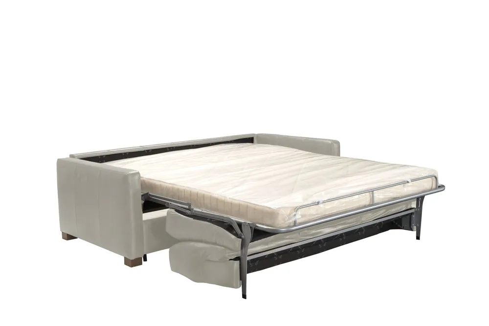 81" Gray Leather And Black Sleeper Sofa By Homeroots Viral