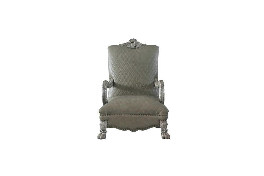 Best Choice 34" Bone Faux Leather Arm Chair By Homeroots