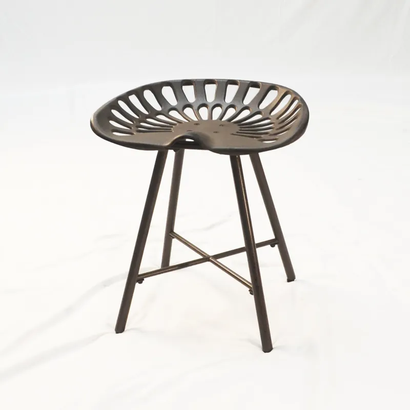 18" Copper Metal Backless Stool By Homeroots Buy Today