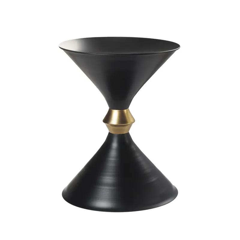 18" Black Iron Free Form End Table By Homeroots Bulk Order