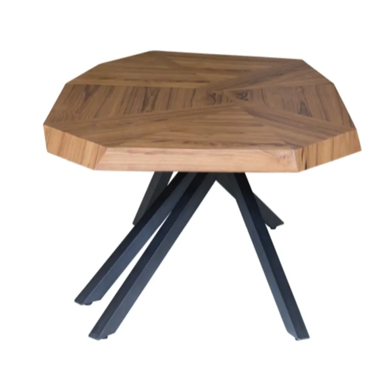 Mega Sale 42" Brown And Dark Gray Free form Coffee Table By Homeroots