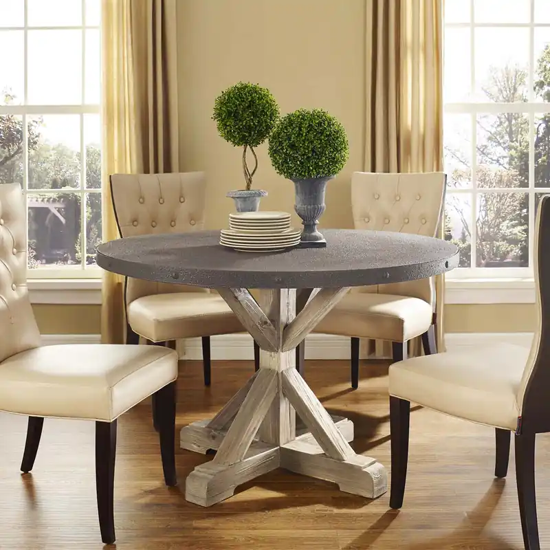 Stitch Round Wood Top Dining Table By Modway - EEI-1207 Best Choice