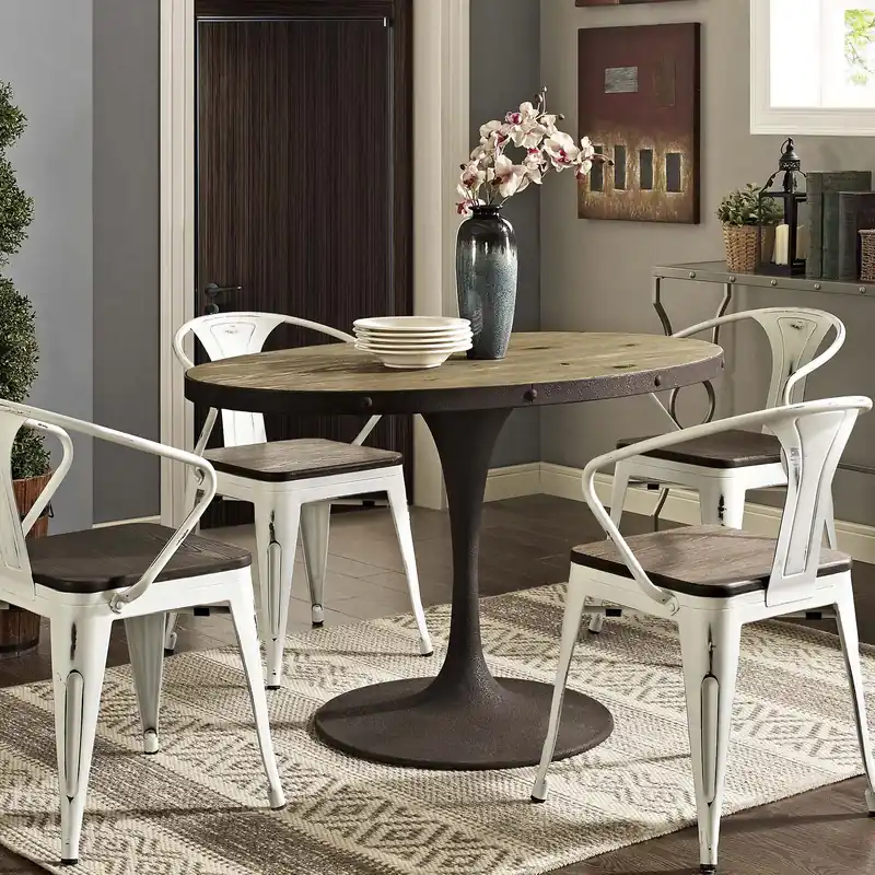 Flash Sale Drive 47" Oval Wood Top Dining Table By Modway - EEI-2009
